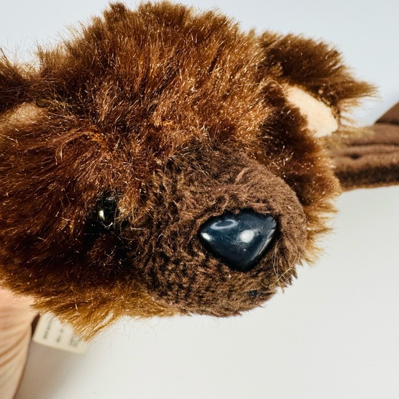 Aurora Brown Bat Plush Stuffed Animal Toy 2015 Realistic Lifelike - Picture 8 of 8